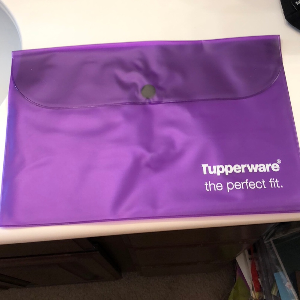 TUPPERWARE consultant purple money party pouch